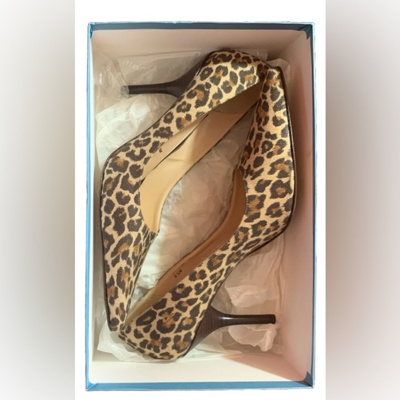 Amalfi Shoes - Amalfi Claudia leopard printfab heels NIB size 8.5 animal print